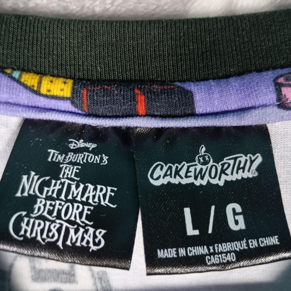 Cakeworthy Nightmare Before Christmas Pajama Set Women L Purple Holiday - Picture 2 of 12